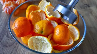 😱 Don't throw away tangerine peels.❗ Pass it through the robot.😋 You won't get sick.💯