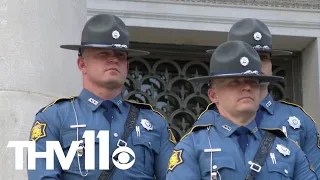 Arkansas State trooper receives same badge number as late-grandfather