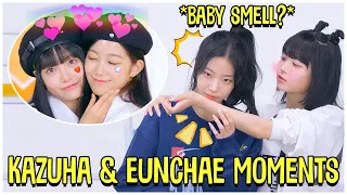 Don't Fall In Love With LE SSERAFIM' Maknae Line Challenge - Kazuha And Eunchae Moments