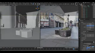 Blender basic 3d camera projection steps | 3d matte painting tips