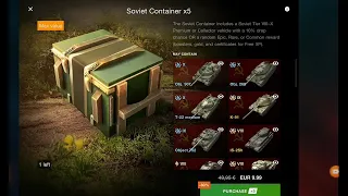 Open WoT Blitz Soviet Container. Worth it?