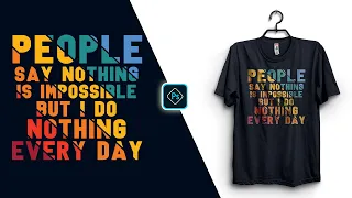 How To Design A Custom Typography T-Shirt In Adobe Photoshop Tutorial