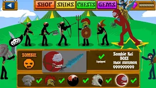 NEW UPGRADE EQUIP ZOMBIE FULL SKIN, WAR OF ZOMBIE _ HACK STICK WAR LEGACY | STICK 789