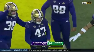 #25 Washington vs #6 Oregon CLOSE Ending | 2022 College Football