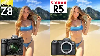 Nikon Z8 VS Canon Eos R5 Camera Test Leaks