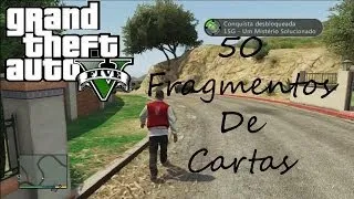 GTA V Conquista/Troféu - Um Mistério Solucionado + Localizações Dos 50 Fragmentos De Cartas pt-br