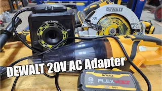 An AC Adapter For DEWALT 20V Tools!