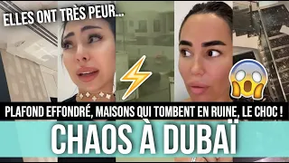 MILLA, MAEVA, MANON ET FIDJI SOUS LE CHOC 😱 LEURS MAISONS EN RUINE À CAUSE DE LA TEMPÊTE À DUBAÏ ⛈