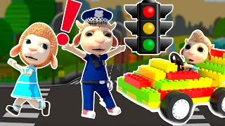 The Lost Toy and the Policeman👮‍♂️🚦😱 Learning to Cross the Road👮‍♂️🚦😱 Broken Traffic Light