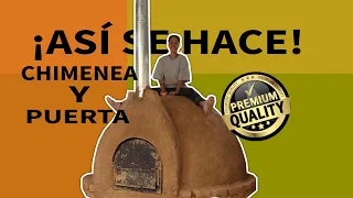 HORNO DE BARRO - LA PUERTA Y LA CHIMENEA