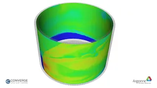 Simulating Supersonic Combustion in a Rotating Detonation Engine