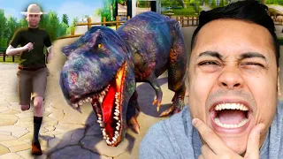 DINOSAUR EATS EVERYONE (Zookeeper Simulator)