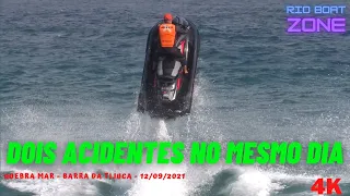 Dois acidentes de jet-ski no mesmo dia no Quebra mar, Barra da tijuca, Rio de Janeiro