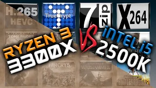 Ryzen 3 3300X vs Intel i5 2500K Benchmarks – 15 Tests 🔥