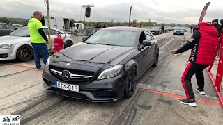 Mercedes-Benz CLS 63 AMG vs Audi TT Coupe drag race 1/4 mile 🚦🚗  - 4K