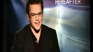 Matt Damon promoting Hereafter part 1