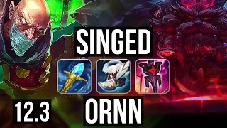 SINGED vs ORNN (TOP) | Rank 2 Singed, 3/1/15 | JP Master | 12.3