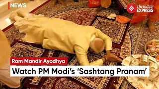 PM Modi Concludes Ram Mandir Pran Pratishtha With ‘Sashtang Pranam’ | Ram Mandir Ayodhya