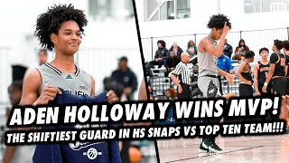 Aden Holloway Wins MVP & Drops 30 VS. Top 10 Team! The Most SHIFTY Player in High School!