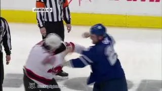 Andrew Peters vs Colton Orr Mar 18, 2010