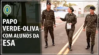 Papo Verde-Oliva com Alunos da Escola de Sargentos das Armas