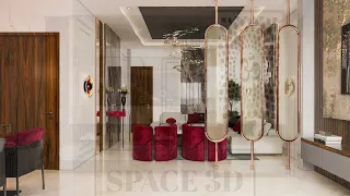 An elegant apartment by the unique story interior design by SPACE_3D Design Studio /space3d