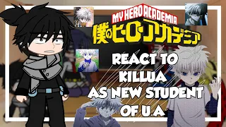 Mha (Pro Heroes) react to Killua as new Student of U.A [My Au] 1/1 🇧🇷🇺🇲