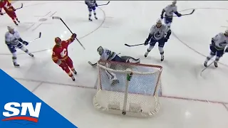 Gaudreau Finishes Pretty Passing Play From Lindholm and Tkachuk