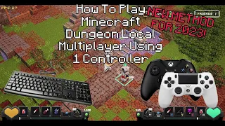 How To Play Minecraft Dungeon Local Multiplayer Only Using 1 Controller | New Method For 2023!