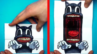 5 AMAZING CARTOON CAT PAPER CRAFTS for FANS