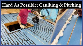 Waterproofing the Boat Deck - Episode 232 - Acorn to Arabella: Journey of a Wooden Boat