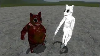 FAT BLOODY CARTOON CAT VS WHITE CARTOON CAT  ! in Garry's mod