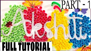 Quilling Typography Full Tutorial | PART - 1 | Paper Quilling