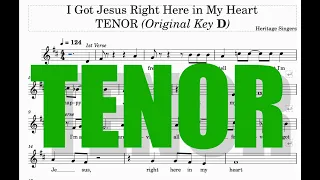 I Got Jesus Right Here in My Heart - TENOR | Heritage Singers