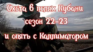 Охота в Полях Кубани сезон 22-23 и опять с Каллиматором.