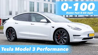 Tesla Model 3 Performance 2021 Acceleration 0-100 (Fast)