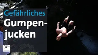 Gefährliches Cliff Diving im Allgäu: Gumpenspringen an Buchenegger Wasserfällen | BR24