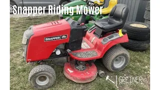 Snapper Riding Mower- Selling at our Spring 2024 Online-Only Machinery Consignment Auction