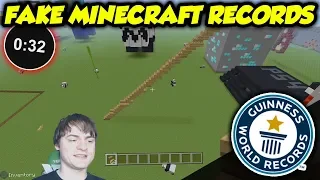 I Beat A World Record In Minecraft To Prove They're FAKE