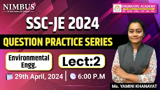 SSC JE 2024 | Environment Lect-2 |Questions Practice Series - 🔴Free Online Live Classes |Civil Engg.