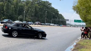 Cobra nearly crashes at Myrtle Beach Mustang Week !! ( Full Sends)