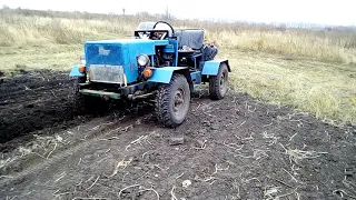 Пахота 2020 на самодельном тракторе из УАЗа