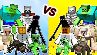 Mutants Vs. Mutants in Minecraft | Mutant Monsters Vs. Mechanicraft