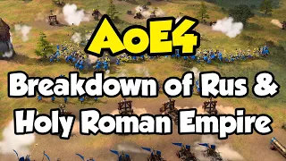 AoE4 - Breakdown of Rus and Holy Roman Empire