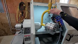 Mounting the True Bore Alignment system and Bison 6 jaw chuck in my Tormach 15L Slant Pro.