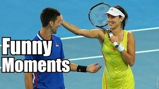 Ana Ivanovic , Novak Djokovic Fuuny Moments