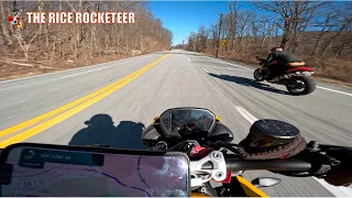 Keeping up with the Speed Triple | Street Triple 765 RS Ride To Tuxedo New York | RR VLOG 98