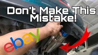92-2000 Honda Civic - How To PROPERLY Install an EBay Exhaust / Cat Back