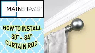 Mainstays|Walmart|Curtain Rod|How To Install