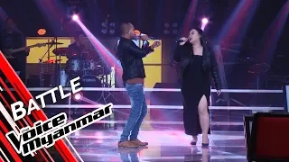 Aung Naing Min VS Harsaylar: KyoePaKattNiteNgiTwalChin (R Zarni) | Battle - The Voice Myanmar 2019